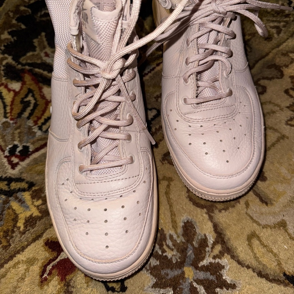 Nike SF Air Force 1 Mid Slit Pink Dust Shoes 7Y